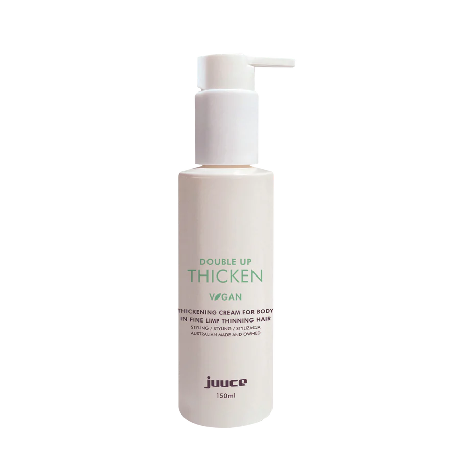 JUUCE Double Up 150 ml pump bottle thickening cream for hair, light cream color