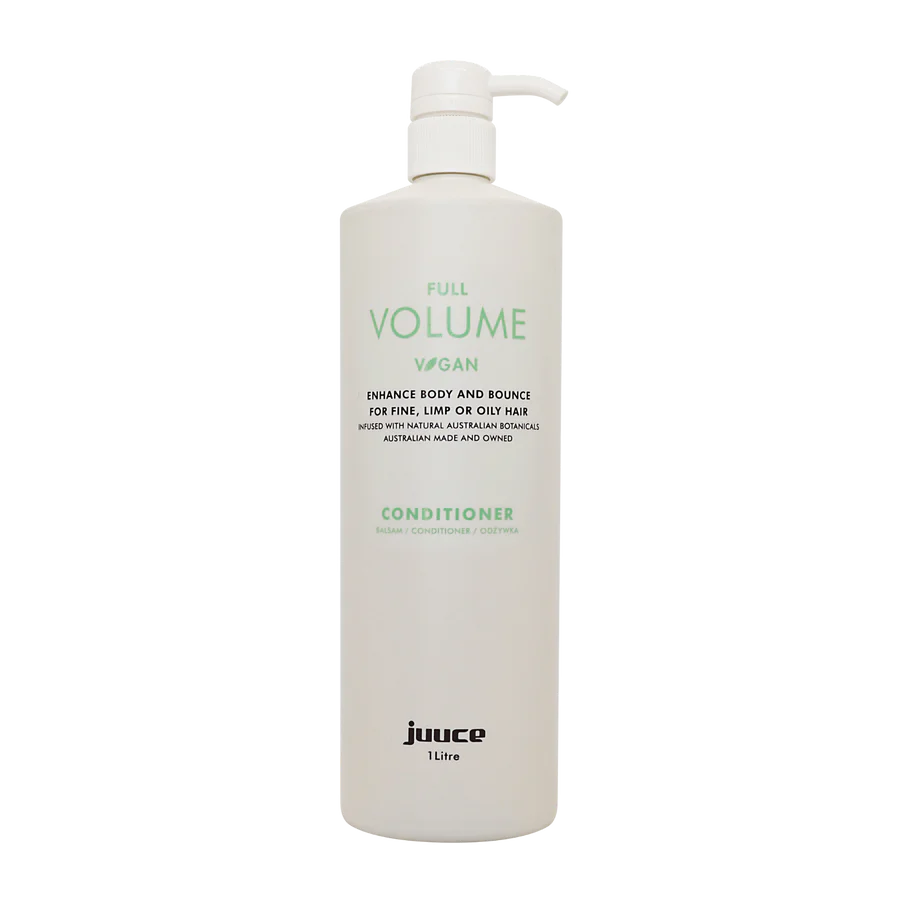 JUUCE Full Volume conditioner bottle, 1 litre, white with flip spout