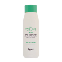 Conditioner bottle, white with green cap, labeled Full Volume vegan, 300ml