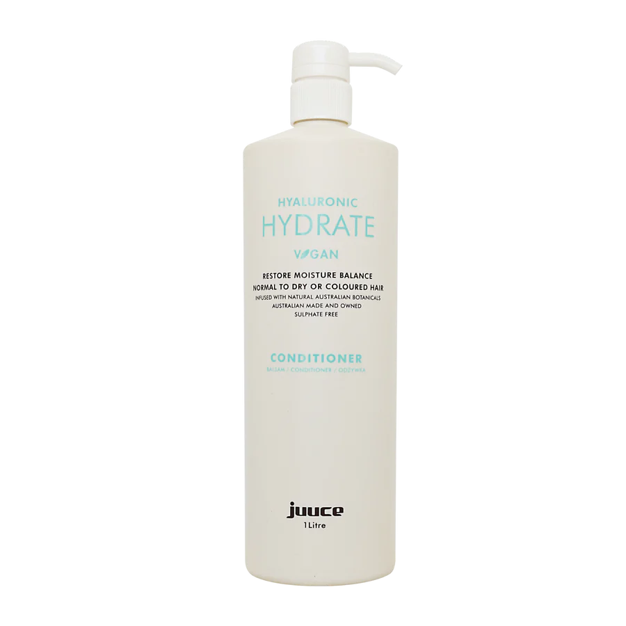 Hyaluronic hydrating conditioner bottle with pump, 1 litre, beige label