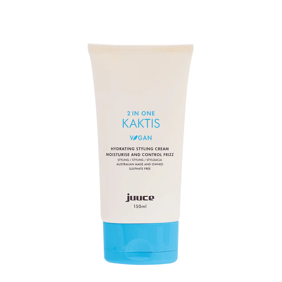 JUUCE Kaktis 150 ml hydrating styling cream tube, cream and blue