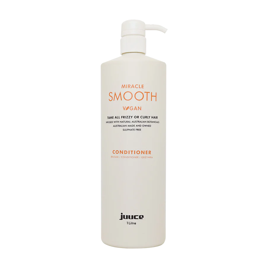 JUUCE Miracle Smooth conditioner bottle, 1 L, vegan smoothing, pump cap