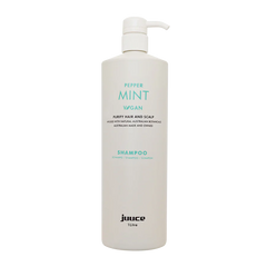 JUUCE peppermint shampoo bottle with pump dispenser, 1 Litre