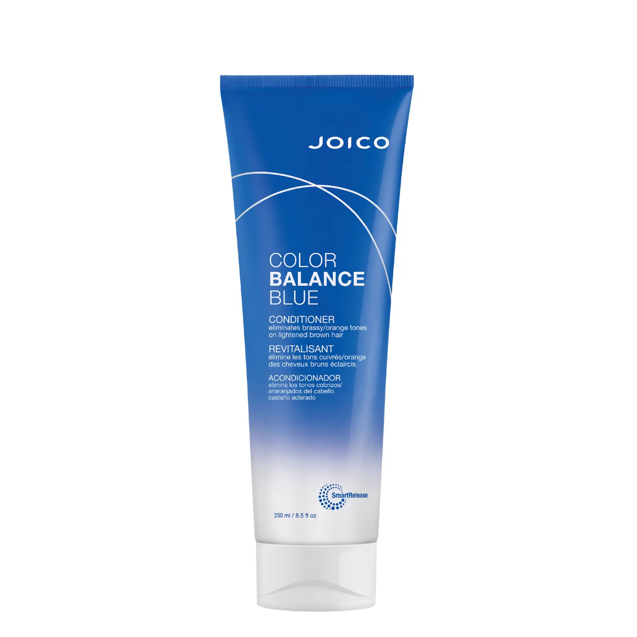 Joico Color Balance Blue conditioner tube, blue with white cap and squeeze-top