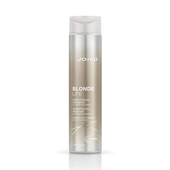 Joico Blonde Life brightening shampoo bottle, silver pump, 300 ml