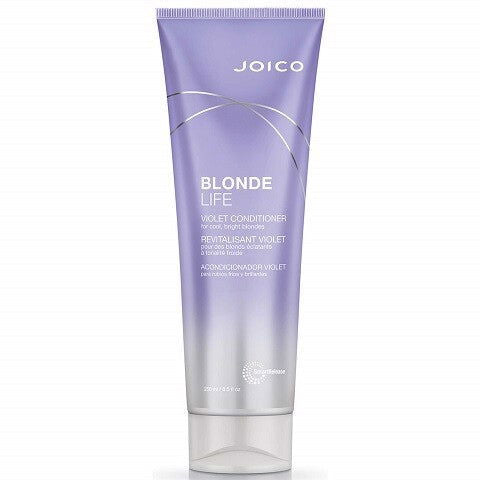 Joico Blonde Life violet conditioner tube, 250 ml, purple squeeze container