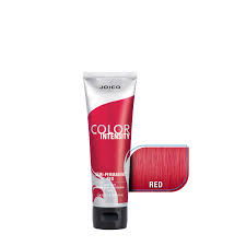Joico Color Intensity red hair color cream in tube with red color swatch