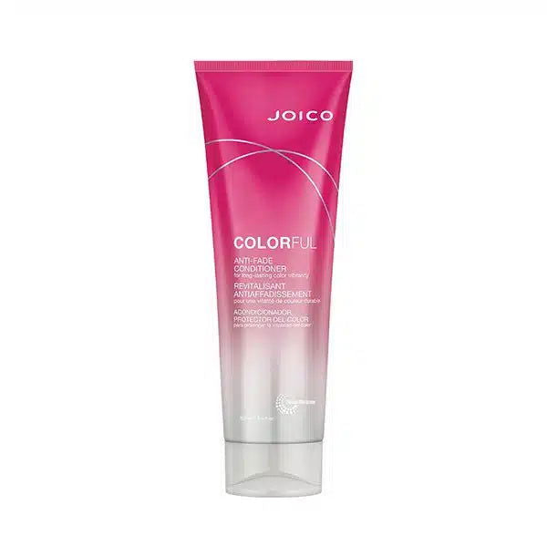 Joico Colorful anti-fade conditioner squeeze tube, magenta pink with white labeling