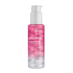 Joico Colorful Glow anti-fade serum bottle with pink liquid and pump, 63 ml