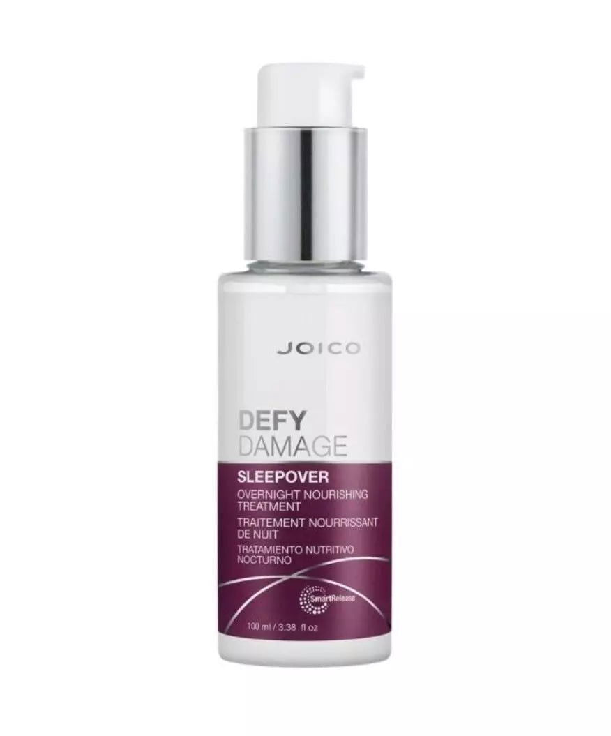 Joico Defy Damage sleepover overnight treatment bottle with pump, 100 ml