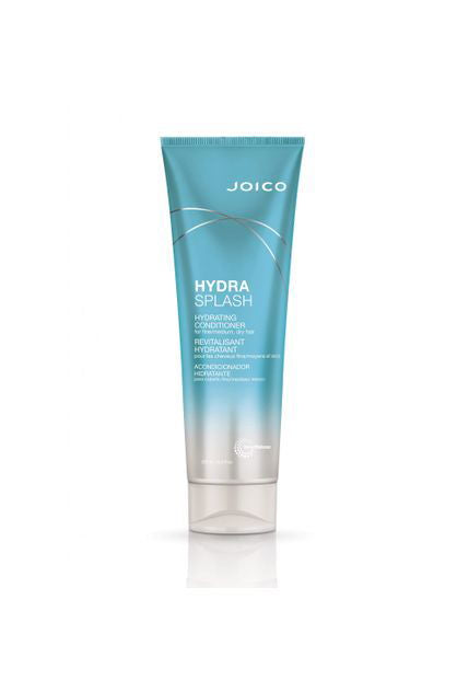 Joico Hydrasplash hydrating conditioner tube, teal to clear squeeze bottle