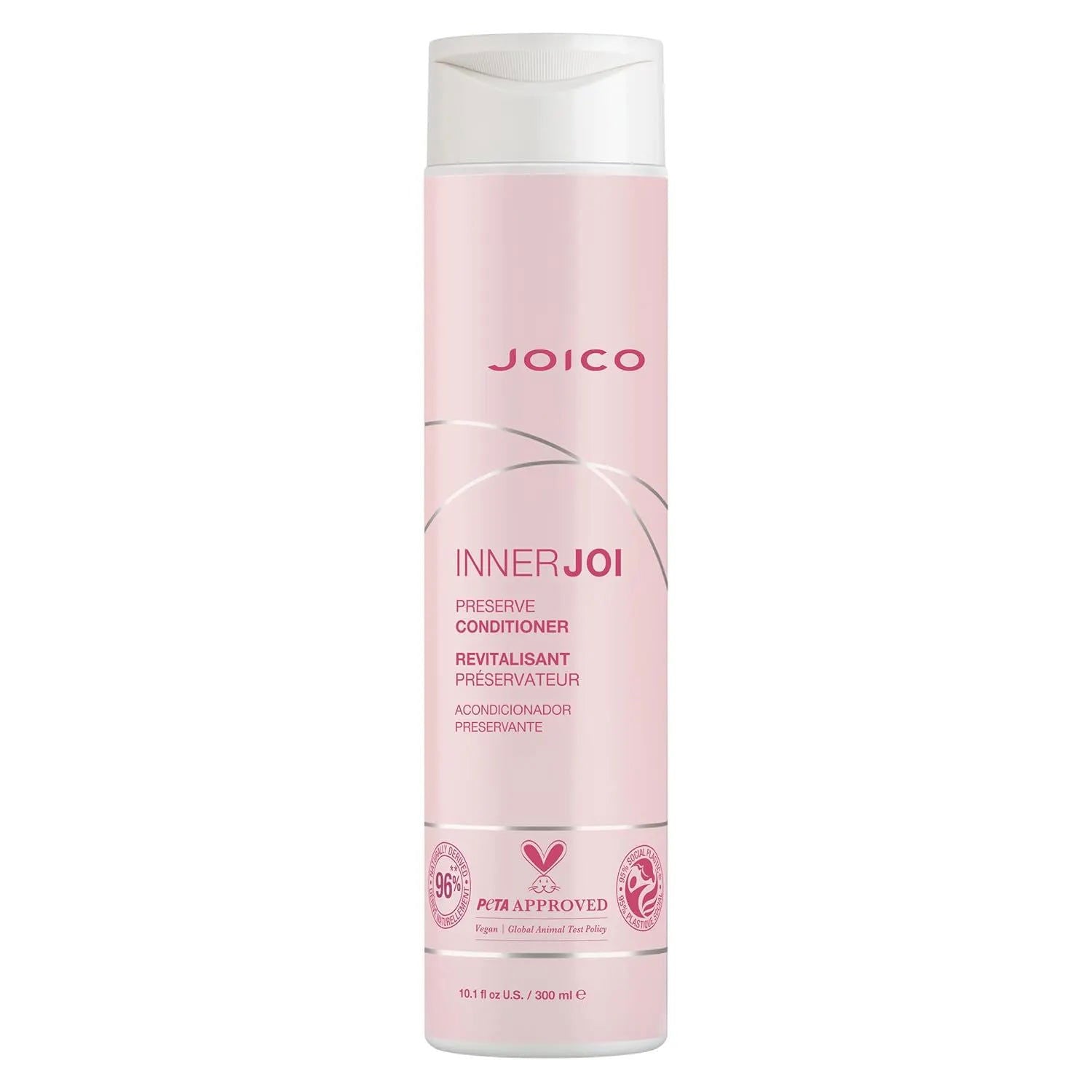 Joico InnerJoi preserve conditioner bottle, light pink, 300 ml