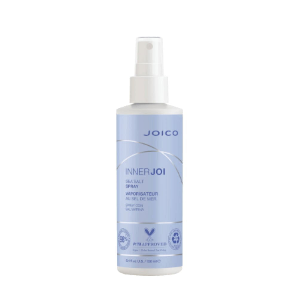 Joico Inner Joi sea salt spray bottle with pump, light blue label