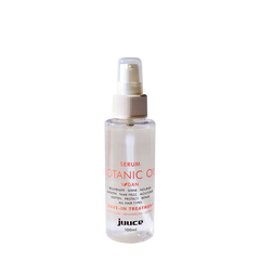 Juuce botanic oil serum bottle, clear glass with pump, 100 ml