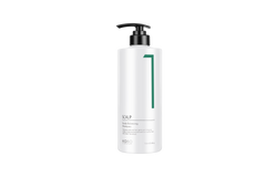 KOBO scalp care 750ml pump bottle, black dispenser, green label panel