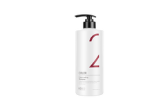 KOBO Color shampoo bottle, white bottle with black pump