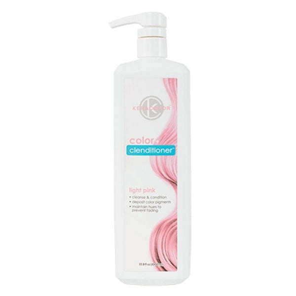Light pink color shampoo and conditioner bottle with pump, 1L