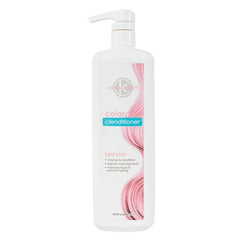 Light pink color shampoo and conditioner bottle with pump, 1L