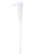 Wella pump dispenser with white pump head and long white tube