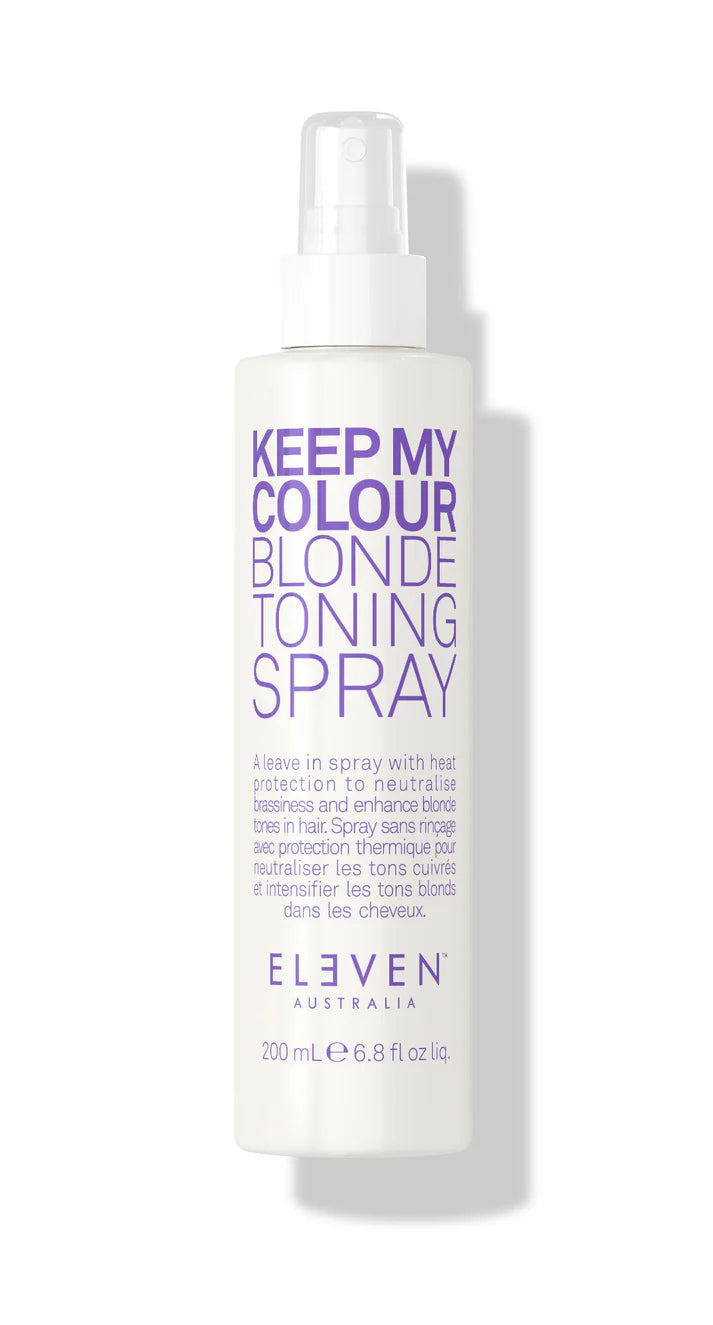 Blonde toning spray bottle with pump, Keep My Colour label, 200 ml