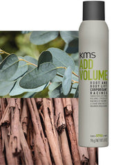 Hair volume treatment bottle, KMS Add Volume label, 200 ml