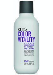 KMS Color Vitality blonde conditioner bottle, 250 ml, black cap