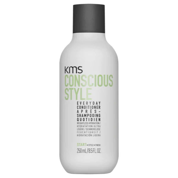 Conditioner bottle, white with black cap, 250 ml
