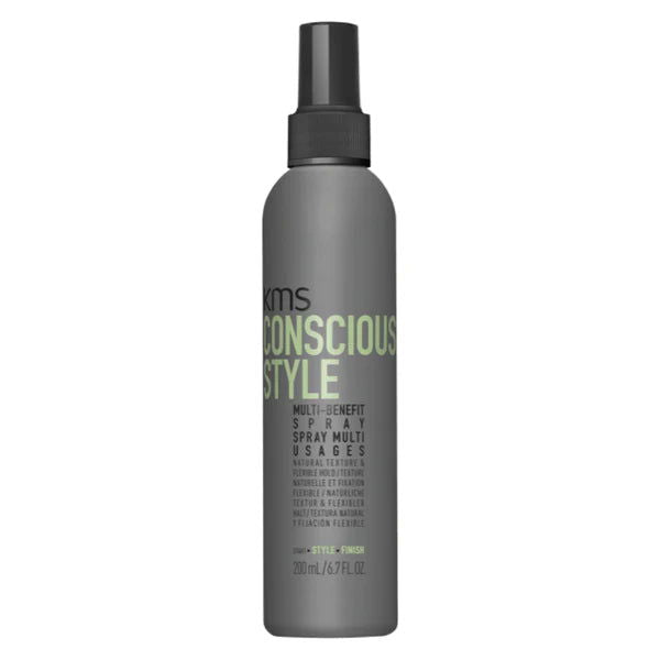 KMS Conscious Style multi-benefit spray bottle, 200 ml with black pump cap