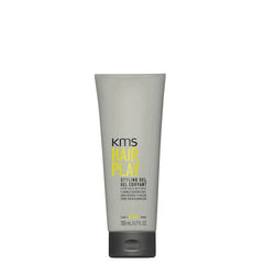 KMS Hair Play styling gel tube 200ml, grey squeeze container