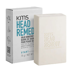 Solid sensitive shampoo bar with KMS Head Remedy box, 75 g