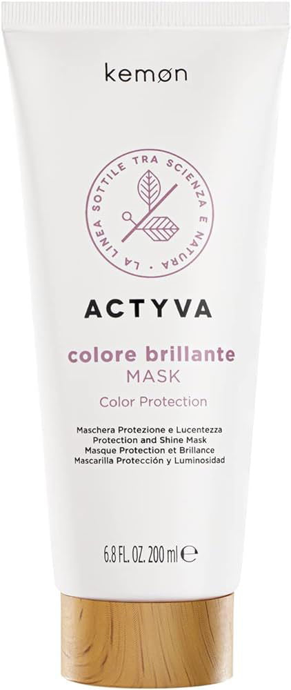Kemon Actyva color-brillante hair mask squeeze tube, white, 200 ml