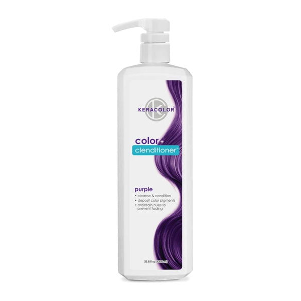 Keracolor color conditioning bottle with pump, purple color care