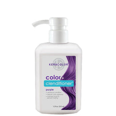 Keracolor color+ clenditioner purple conditioning bottle with pump, 355 ml