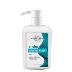 Keracolor Color+ Clenditioner 355ml teal hair color conditioner bottle with pump