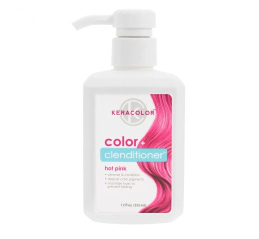 Keracolor color+ clenditioner hot pink conditioner, 355 ml pump bottle