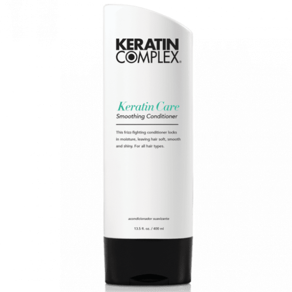 Keratin Complex KeratinCare smoothing conditioner bottle, 400 ml, white with black base