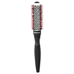 Keratin Complex ceramic & ionic brush, small 51mm; red bristles, silver barrel, black handle