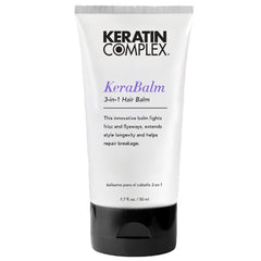 Keratin Complex KeraBalm 3-in-1 hair balm tube, white with black cap