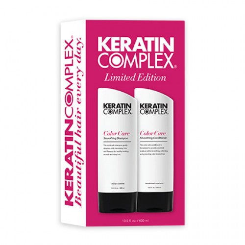 Keratin Complex limited edition Color Care gift set with two shampoo bottles