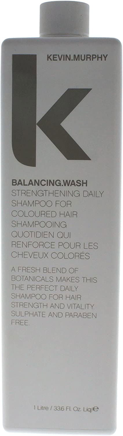 Kevin Murphy Balancing Wash shampoo bottle, gray label with large K logo