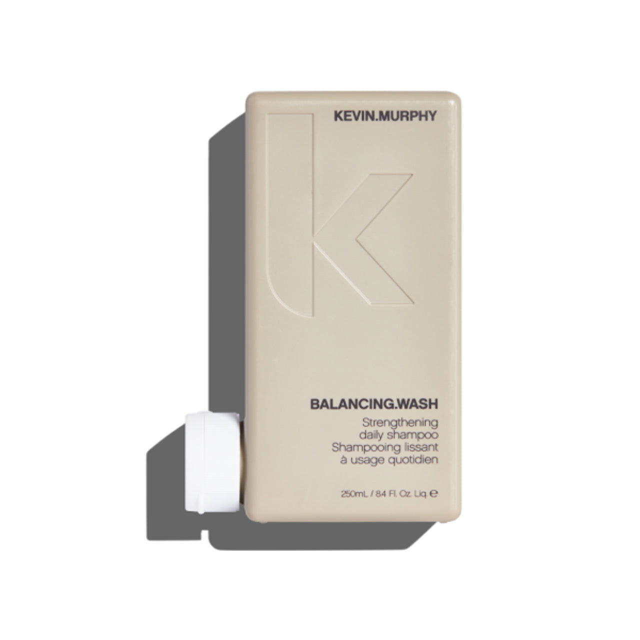 Kevin Murphy Balancing Wash shampoo bottle, 250 ml, beige package