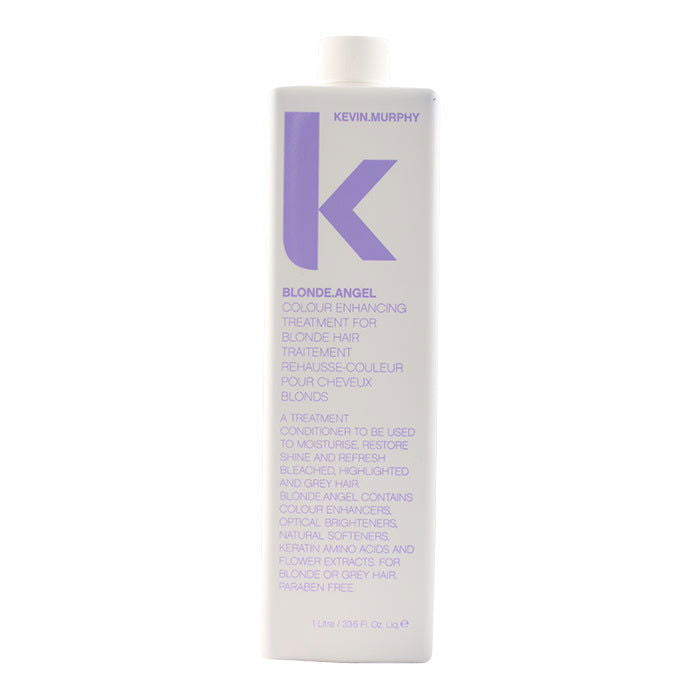 Kevin Murphy Blonde Angel hair treatment bottle, purple and white, 1000 ml