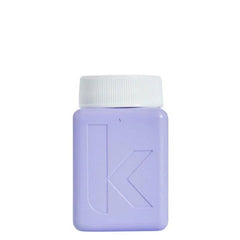 Blonde Angel hair treatment bottle with white cap, lilac label