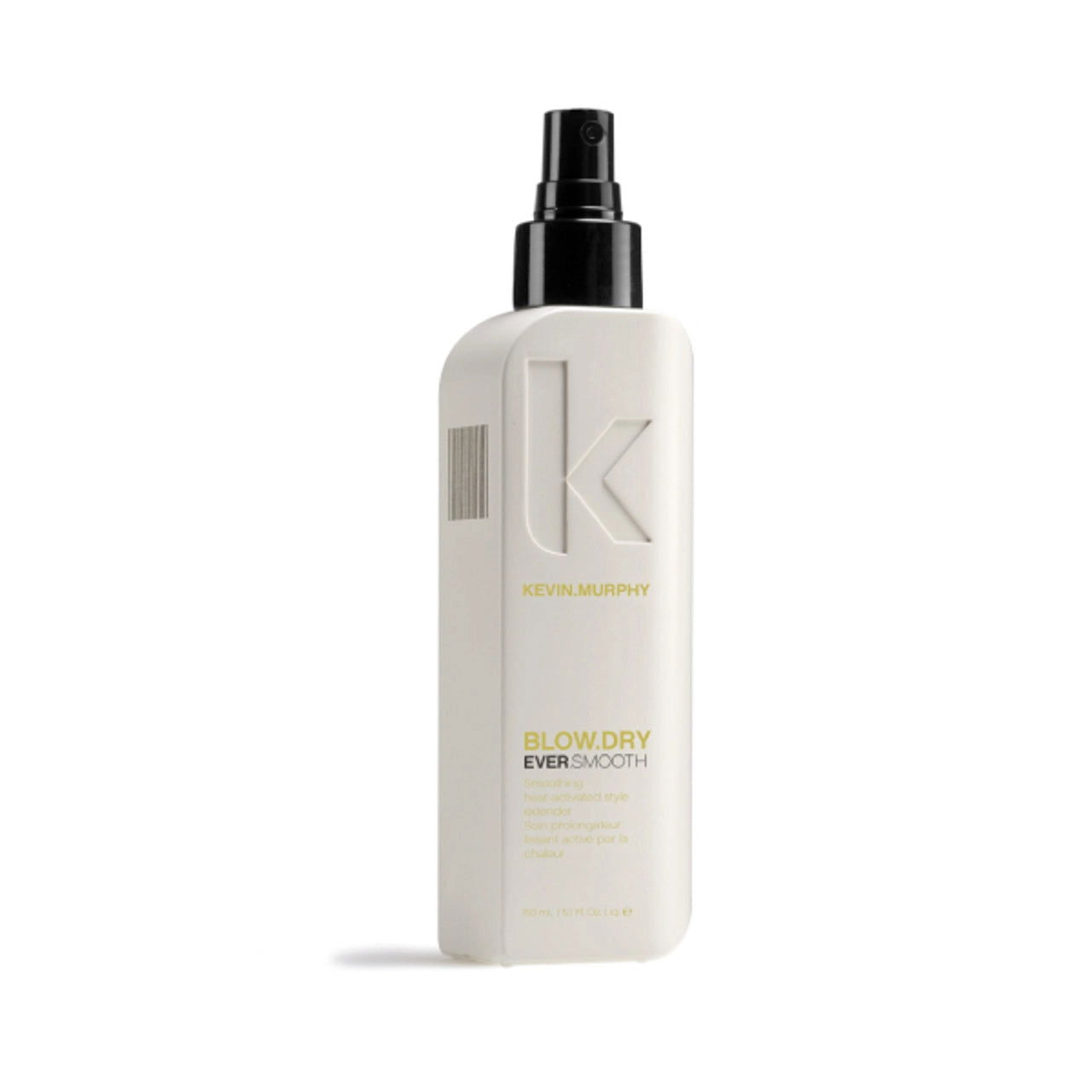 Kevin Murphy blow-dry smoothing spray bottle, white with black pump and nozzle