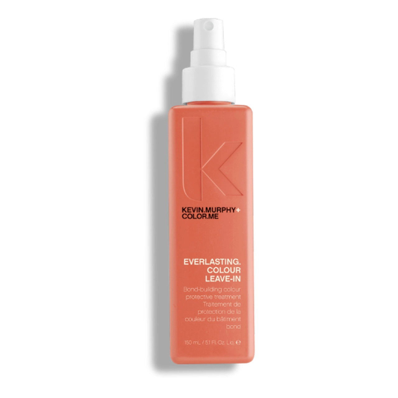 Orange leave-in hair color treatment bottle with pump sprayer, 150 ml