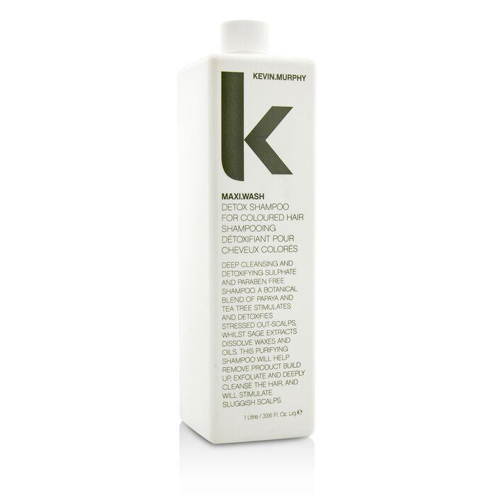 Kevin Murphy Maxi Wash shampoo bottle, white with cap and K logo