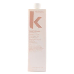 Hair plumping wash bottle, 1000 ml, light pink/white with KEVIN.MURPHY logo
