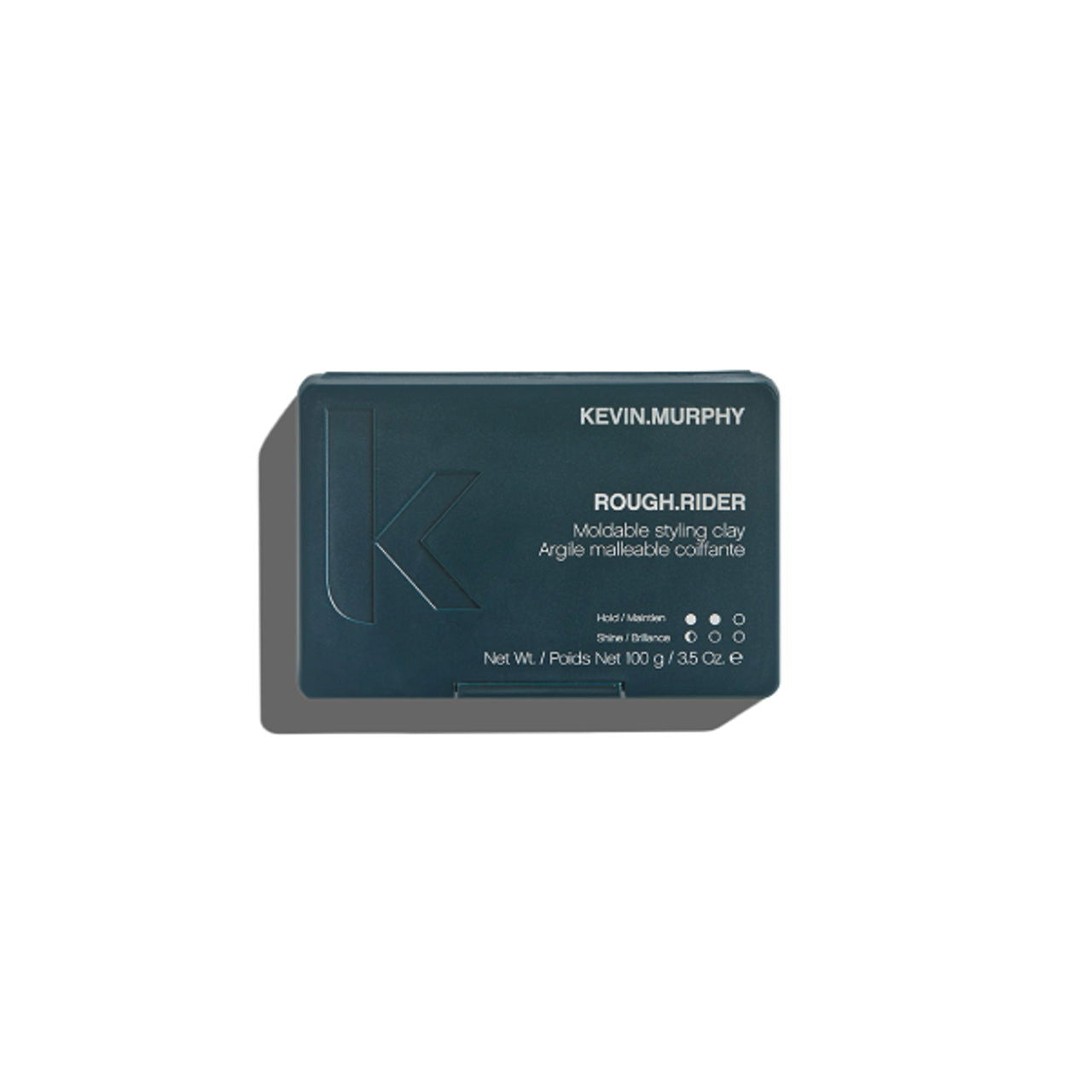 Kevin Murphy Rough Rider 100g hair styling clay tin, dark blue rectangular package