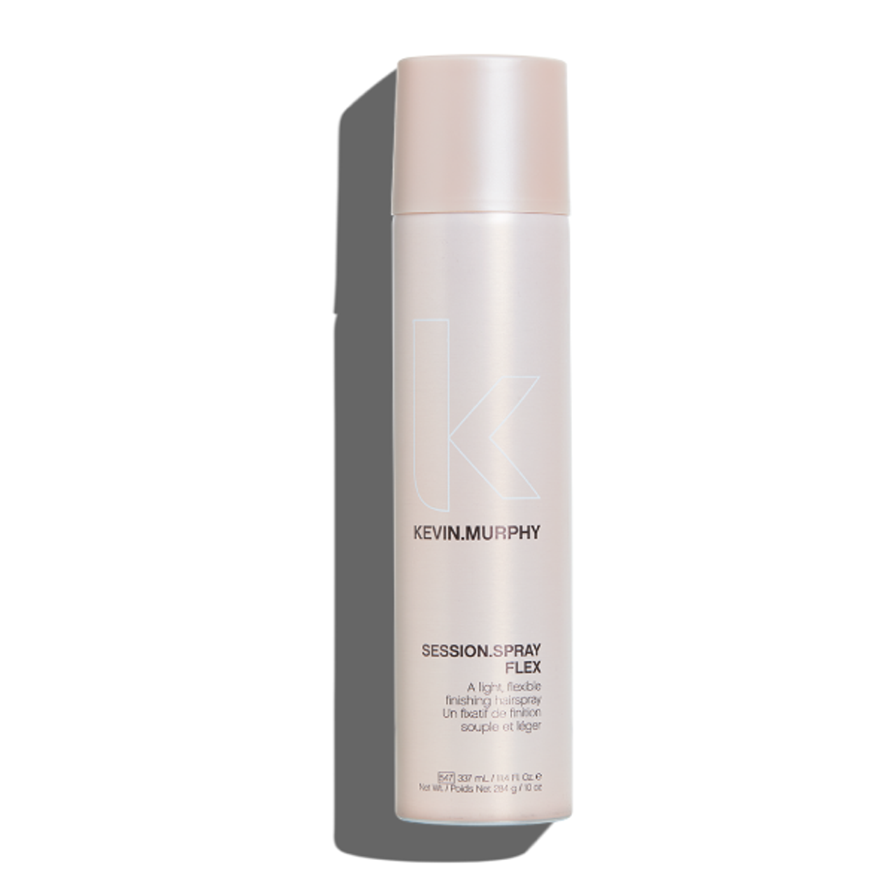 Kevin Murphy Session Spray FLEX hair spray bottle, light pink label