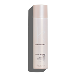 Kevin Murphy Session Spray FLEX hair spray bottle, light pink label